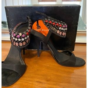 Karen Millen Evening Wear Heels, Beaded, Size 8 (EU 39)